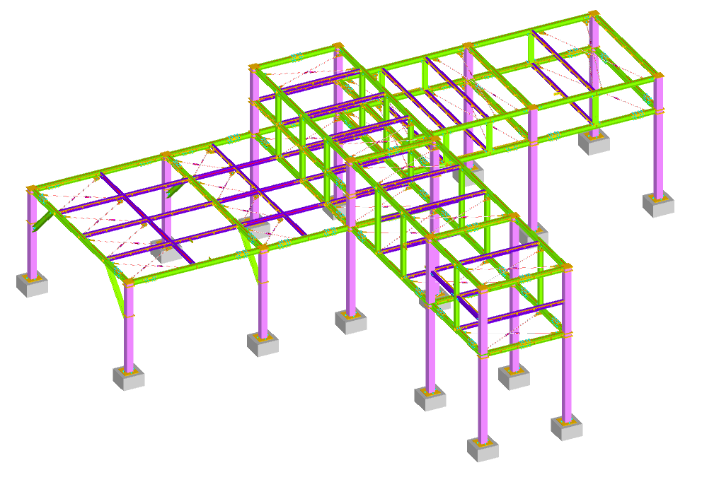 Pipe rack by Advance Steel